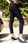 Kép 3/6 - Lafei Nier rövidített cső szárú fekete női farmer nadrág