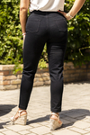 Kép 3/5 - Lafei Nier rövidített cső szárú fekete női farmer nadrág