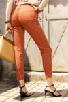 Kép 3/9 - Lafei Nier rozsda színű női cső farmer nadrág