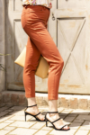 Kép 1/9 - Lafei Nier rozsda színű női cső farmer nadrág