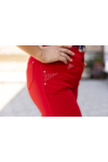 Kép 10/12 - Lafei Nier - vékony Rayon piros színű női nadrág