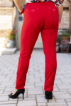 Kép 11/12 - Lafei Nier - vékony Rayon piros színű női nadrág