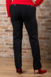 Kép 5/7 - Lafei Nier - Rayon hosszanti csíkos fekete nadrág