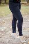 Kép 10/12 - Lafei Nier - Rayon csipkés sötétkék női nadrág