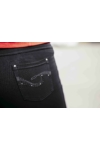 Kép 10/10 - Lafei Nier - Rayon hímzett zsebű fekete nadrág