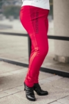 Kép 1/9 - Lafei Nier - Rayon oldalt kockás piros, női nadrág