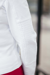 Kép 11/22 - Lafei Nier - Rayon két zippes fehér női blézer
