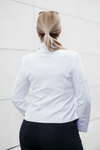 Kép 18/22 - Lafei Nier - Rayon két zippes fehér női blézer