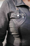 Kép 9/13 - Lafei Nier - Rayon szívzsebes szürke női blézer