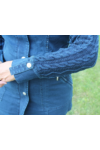 Kép 2/4 - Lafei Nier hosszított fazonú kötött ujjú kabát