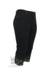 Kép 1/4 - Lafei Nier himzett zsebű csipkés aljú rövidnadrág