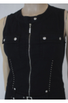 Kép 2/4 - Lafei Nier patentos fekete ruha