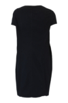 Kép 2/3 - Lafei Nier nagyméretű hímzett fekete ruha