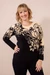 Arany színű indás cashmere pulóver