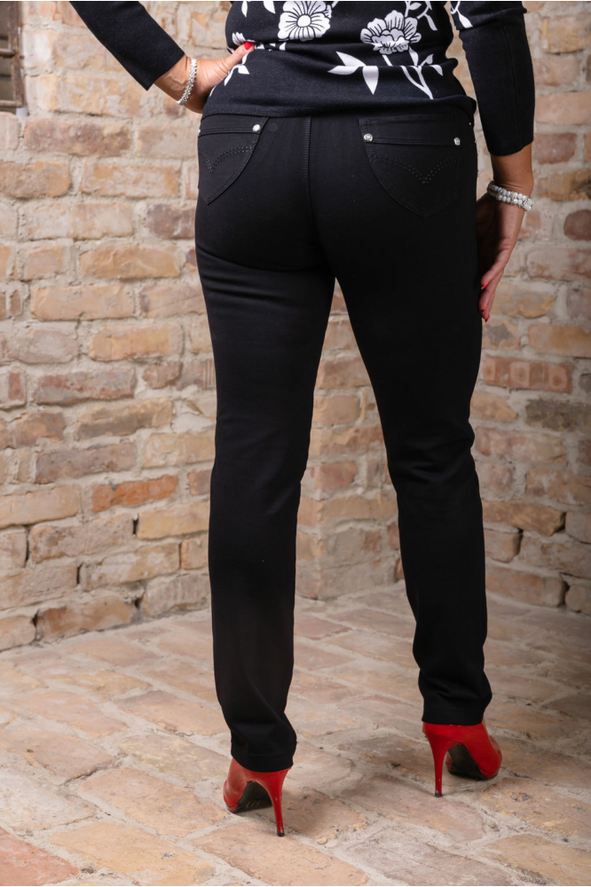 Lafei Nier - Rayon szűkülő szárú fekete nadrág