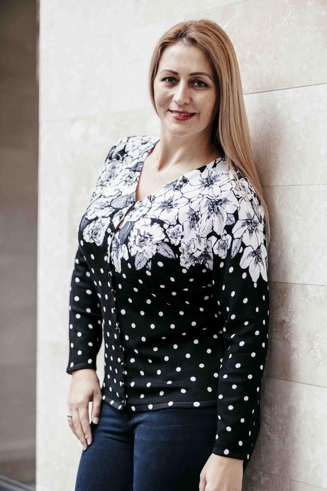 Arany virág mintás cashmere kardigán